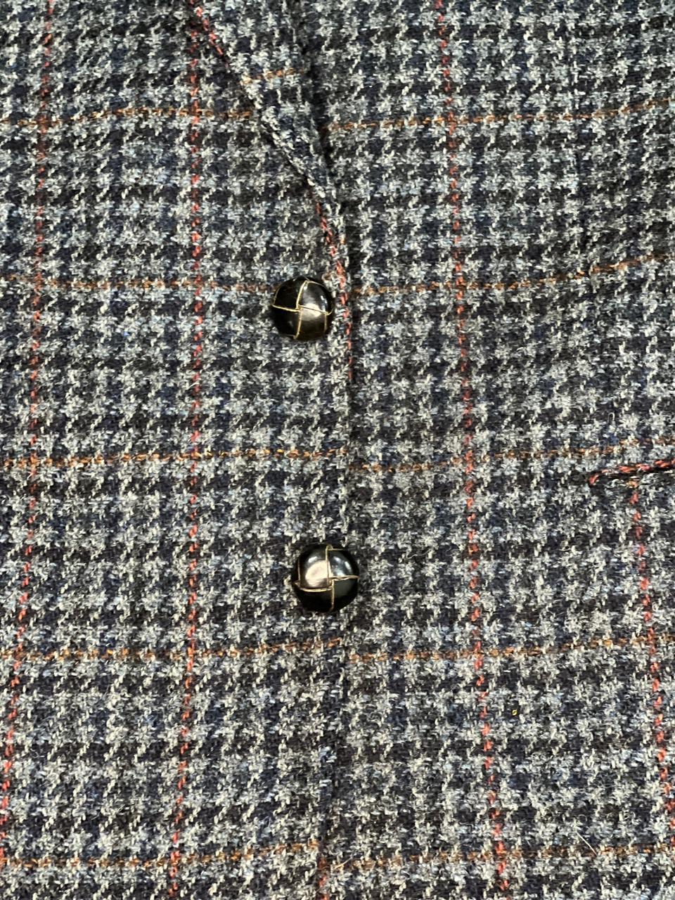 Harris Tweed / West burry Wool Grey Structured Jacket size 26
