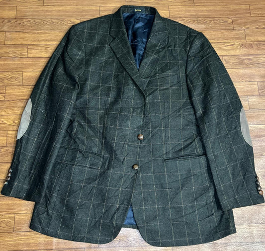 Barbour Mens Blazer Sports Jacket Check Wool  Size-54