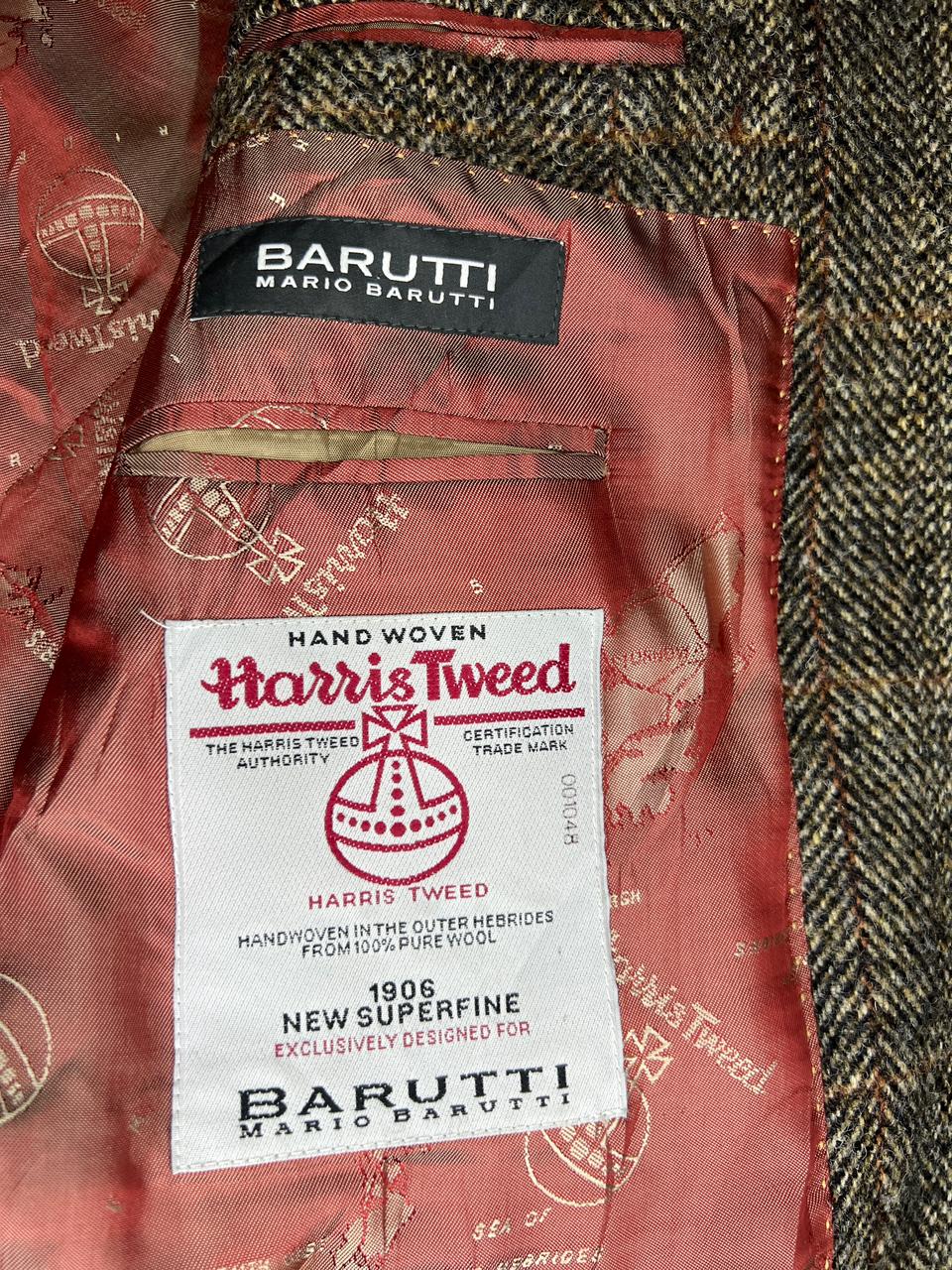 VINTAGE Harris Tweed Mario Barutti Wool Blazer Jacket R40