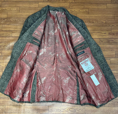 VINTAGE Harris Tweed Mario Barutti Wool Blazer Jacket R40