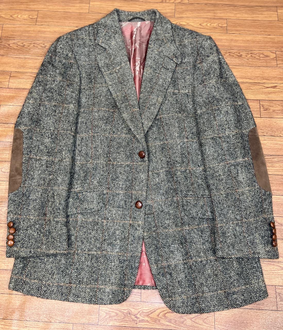 VINTAGE Harris Tweed Mario Barutti Wool Blazer Jacket R40