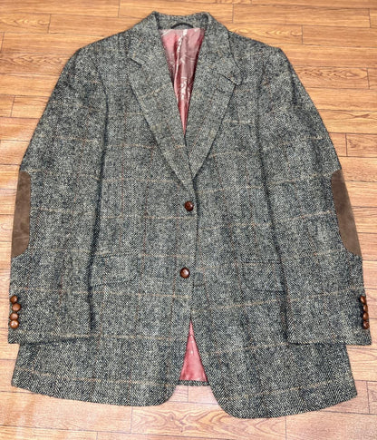 VINTAGE Harris Tweed Mario Barutti Wool Blazer Jacket R40