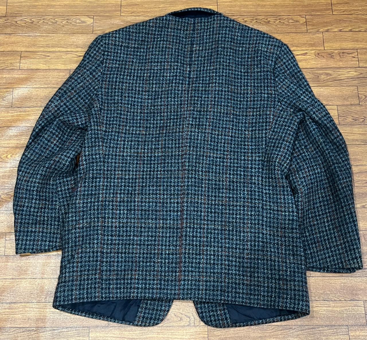 Harris Tweed / West burry Wool Grey Structured Jacket size 26