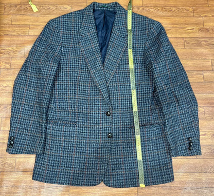 Harris Tweed / West burry Wool Grey Structured Jacket size 26