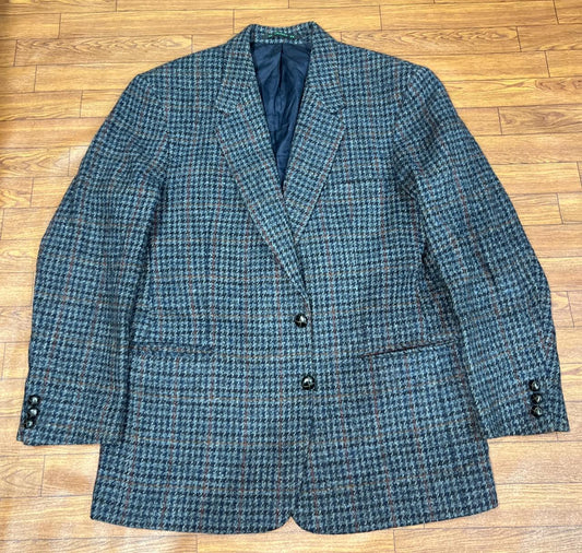 Harris Tweed / West burry Wool Grey Structured Jacket size 26