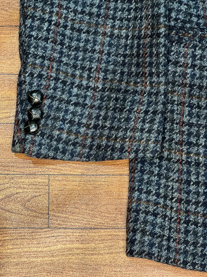 Harris Tweed / West burry Wool Grey Structured Jacket size 26