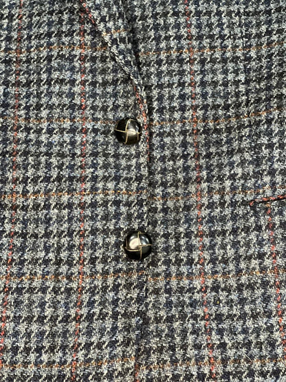 Harris Tweed / West burry Wool Grey Structured Jacket size 26