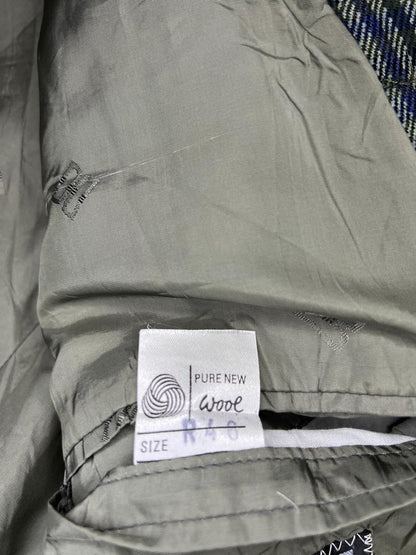 DAKS DD  Multi colour Check light Green Base Blazer Jacket Size - R40