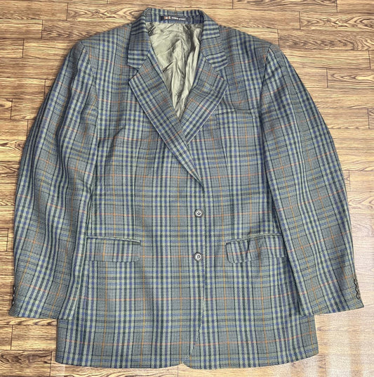 DAKS DD  Multi colour Check light Green Base Blazer Jacket Size - R40