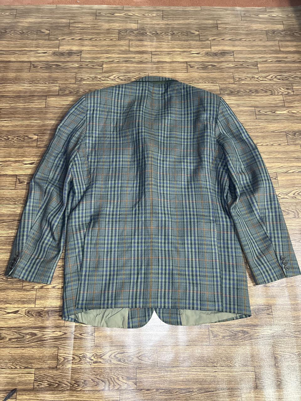 DAKS DD  Multi colour Check light Green Base Blazer Jacket Size - R40