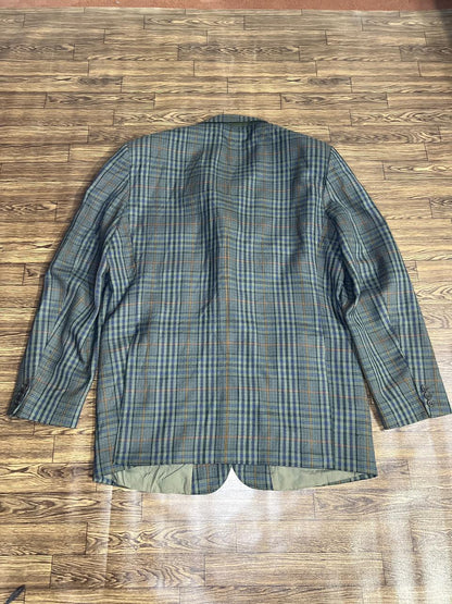 DAKS DD  Multi colour Check light Green Base Blazer Jacket Size - R40