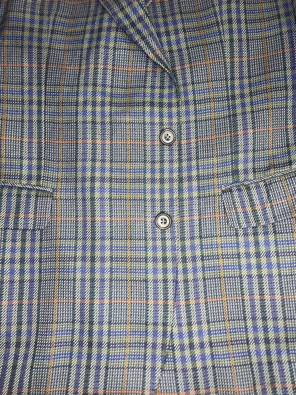 DAKS DD  Multi colour Check light Green Base Blazer Jacket Size - R40