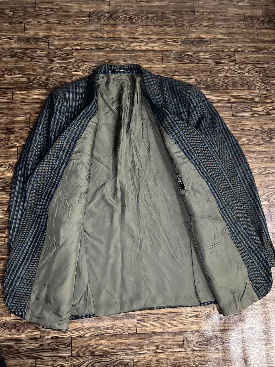 DAKS DD  Multi colour Check light Green Base Blazer Jacket Size - R40