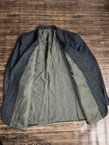 DAKS DD  Multi colour Check light Green Base Blazer Jacket Size - R40