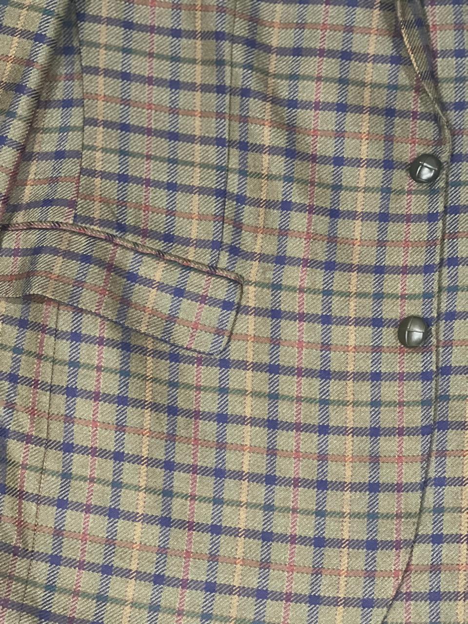 DAKS DD Signature Multi colour Check Forest Green Base Size - EU 25