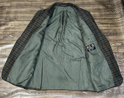 DAKS DD Signature Multi colour Check Forest Green Base Size - EU 25