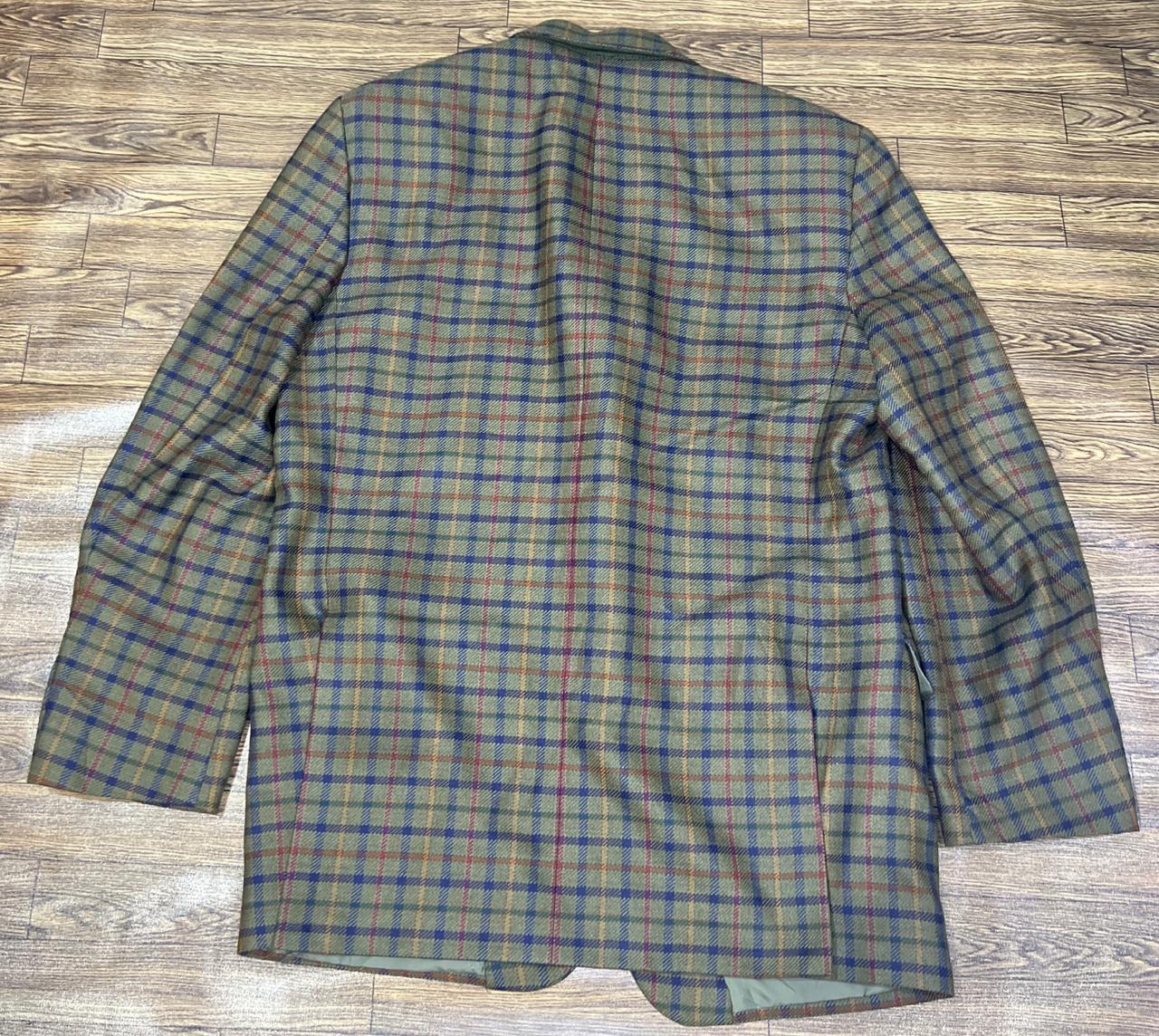 DAKS DD Signature Multi colour Check Forest Green Base Size - EU 25